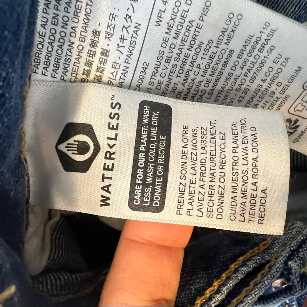 Levi’s rib cage wide leg high rise jeans medium wash 90s inspired - Picture 6 of 6